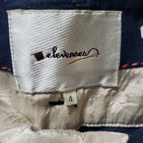 Elevenses Navy Blue High Waisted Paints | 4 - Picture 2 of 6